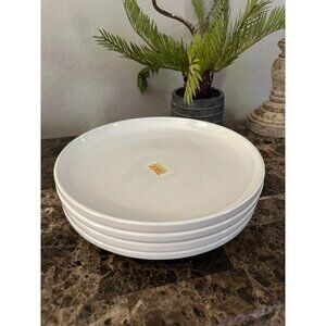 STAX Living Dinner Stoneware 10.5 Bone White Plate set